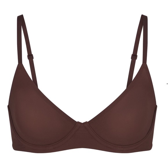 SKIMS Fits‎ Everybody Unlined Underwire Bra/ 32C / Color Jasper - Picture 1 of 7